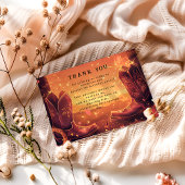 Rustic Cowboy Rodeo 1st Birthday Dankeskarte