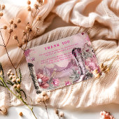 Rustic Cowboy Rodeo 1st Birthday Design Dankeskarte