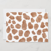 Rustic cowboy western photo first rodeo birthday einladung (Rückseite)