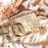 Rustic Cowgirl Daisy Bridal Shower Dankeskarte