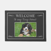 Rustic Custom Foto willkommen auf meiner kleinen Z Fußmatte (Vorderseite)