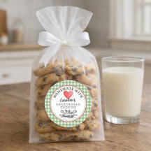 Rustic Custom Homemade Cookies Label Roll