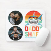 Rustic Daddy Shark Vathers Day Mousepad (Mit Mouse)
