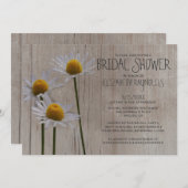 Rustic Daisies Bridal Shower Einladungen (Vorne/Hinten)