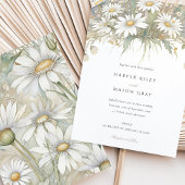 Rustic Daisies Hochzeitseinladung Einladung