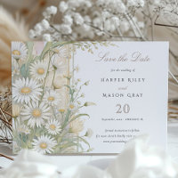 Rustic Daisies Save the Date Hochzeit