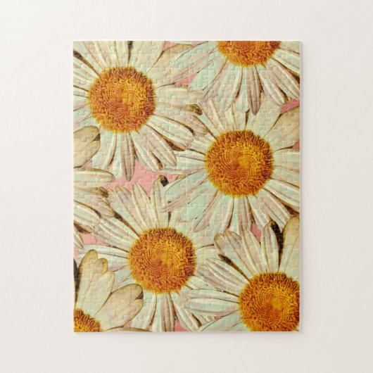 Rustic Daisise Blume Puzzle (Vertikal)