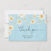 Rustic Daisy Blume Danke Note Card (Vorderseite)