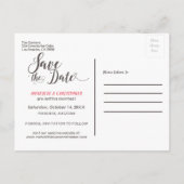 Rustic Daisy Blume Mason Jar Save the Date Ankündigungspostkarte (Rückseite)