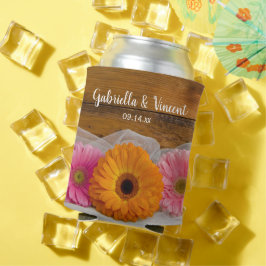 Rustic Daisy Trio Country Stall Gastgeschenke Hoch Dosenkühler