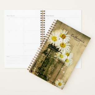 Rustic Daisy und Mason Jar Planner Planer