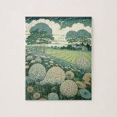 Rustic Dandelion World Japan Art Puzzle (Vertikal)