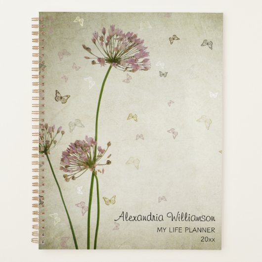Rustic Dandelions & Butterflies  Planer (Vorderseite)
