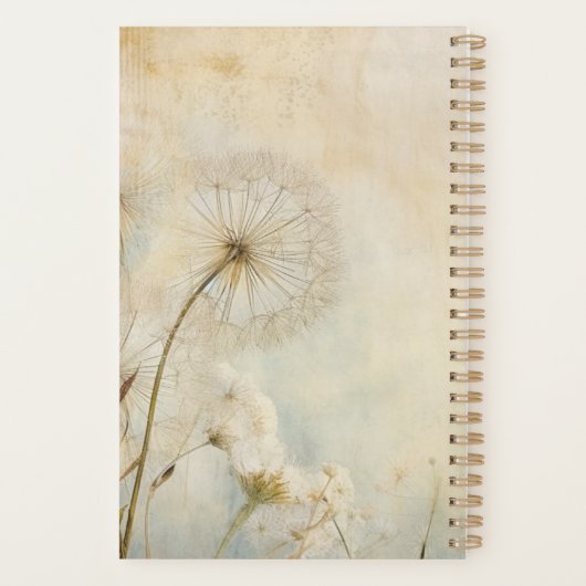 Rustic Dandelions Planer (Rückseite)