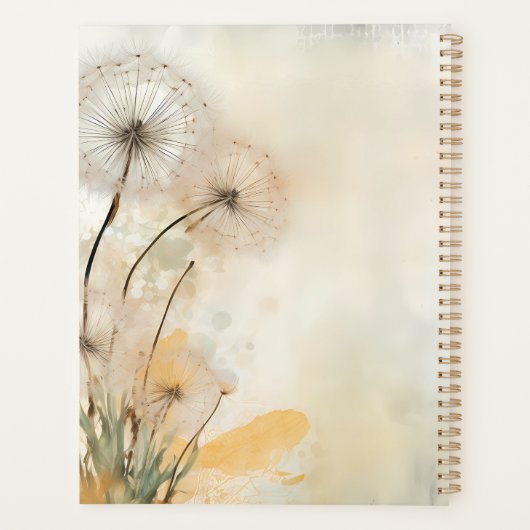 Rustic Dandelions Planer (Rückseite)