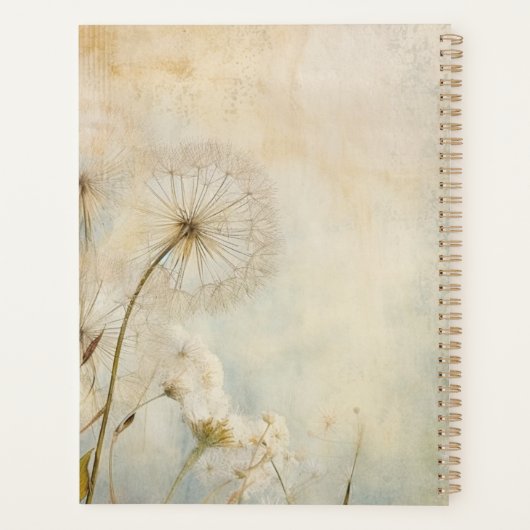 Rustic Dandelions Planer (Rückseite)
