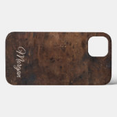Rustic Dark Brown Wood Look iPhone / iPad Gehäuse Case-Mate iPhone Hülle (Rückseite (Horizontal))