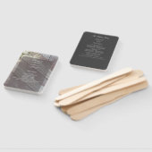 Rustic Dark Gray Wood Floral Wedding Program Fächer (Non-assembled)