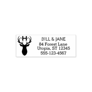 Rustic Deer Antlers | Hochzeitsmonographie Permastempel