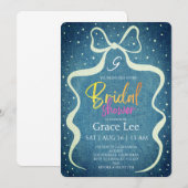 Rustic Denim Bridal Shower Invitation Einladung (Vorne/Hinten)