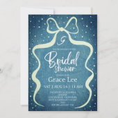 Rustic Denim Bridal Shower Invitation Einladung (Vorderseite)
