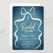 Rustic Denim Bridal Shower Invitation Einladung (Vorne/Hinten)