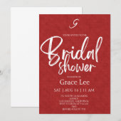 Rustic Denim Bridal Shower Invitation Einladung (Vorne/Hinten)