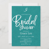 Rustic Denim Bridal Shower Invitation Einladung (Vorderseite)