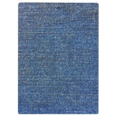 Rustic Denim Look Monogram Sonnenblume Klemmbrett (Rückseite)