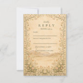 Rustic Desert Botanical Celebration RSVP Karte (Vorderseite)
