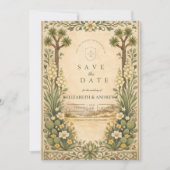 Rustic Desert Botanical Wedding Save The Date (Vorderseite)