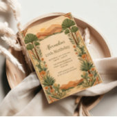 Rustic Desert Florals Birthday Einladung