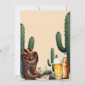 Rustic Desert Mexican Cowboy Spanish Birthday Einladung (Rückseite)