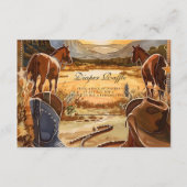 Rustic Desert Rodeo Diapper Raffle Begleitkarte (Vorderseite)