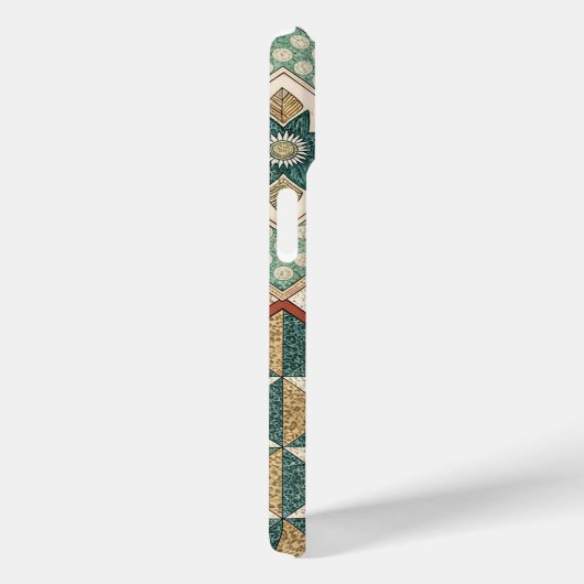 Rustic Diamond Patchwork Pattern - Geometric Case-Mate iPhone Hülle (Rückseite / Rechts)