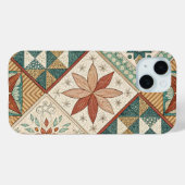Rustic Diamond Patchwork Pattern - Geometric Case-Mate iPhone Hülle (Rückseite (Horizontal))