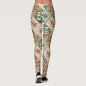 Rustic Diamond Patchwork Pattern - Geometric Leggings (Rückseite)