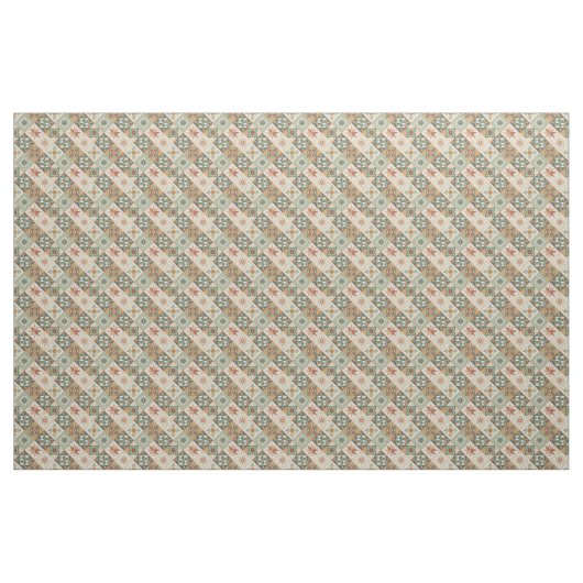 Rustic Diamond Patchwork Pattern - Geometric Stoff (Yard (91,4 cm))