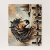 Rustic Draft Horse Puzzle (Vertikal)