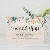 Rustic Dusk Post Wedding Brunch Einladungskarte Einladung (Stehend Vorderseite)