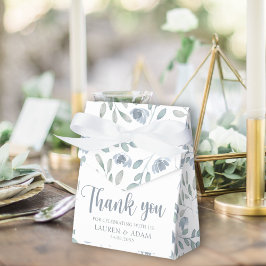 Rustic Dusty Blue Eucalyptus Wedding Vielen Dank Geschenkschachtel