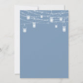 Rustic Dusty Blue LGBTQ Brautdusche Einladung (Rückseite)