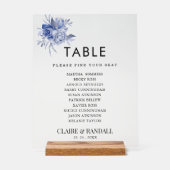 rustic dusty blue roses and other flowers acrylschild (Vorderseite)