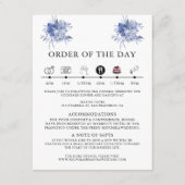 rustic dusty blue roses and other flowers begleitkarte (Vorderseite)