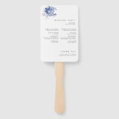 rustic dusty blue roses and other flowers fächer (Rückseite)