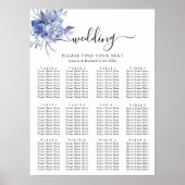 rustic dusty blue roses and other flowers poster (Vorne)