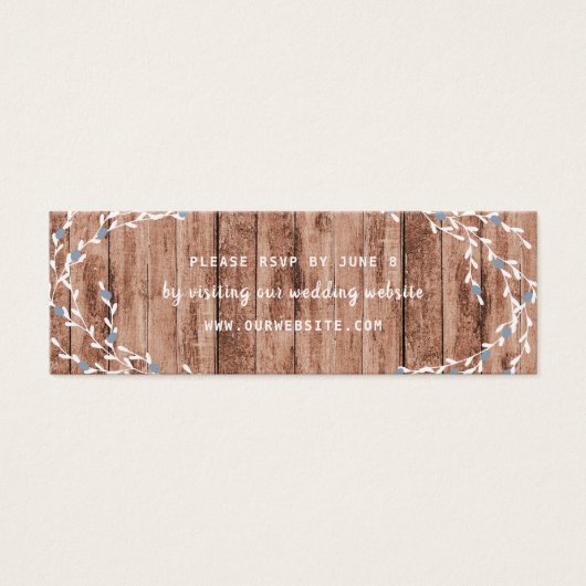 Rustic Dusty BlueBerry Website zur Hochzeit uAwg (Vorderseite)