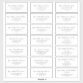 Rustic Earth Coordinate Guest Address Labels (Blatt)
