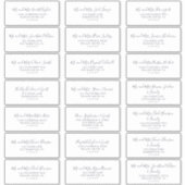 Rustic Earth Coordinate Guest Address Labels (Vorderseite)