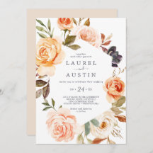 Rustic Earth Florals Lässige Hochzeit